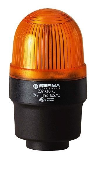 WERMA Blitzleuchte Rohrmontage 115VAC YE- gelb, 209.320.67