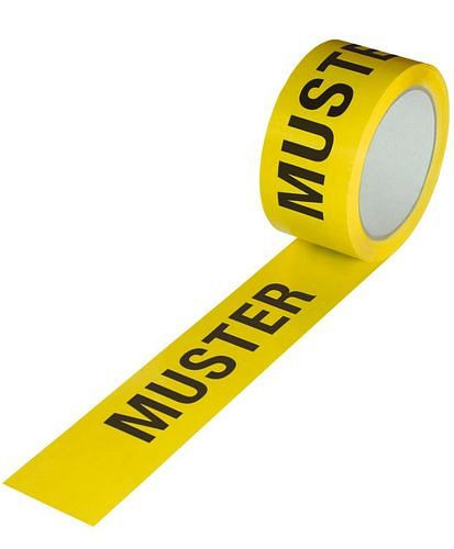 TransPak ISO Kennzeichnungsband, Muster, gelb, 50 mm breit x 66 m, Stärke 52µ, VE: 6 Rollen, 299562