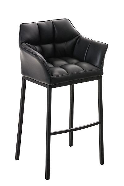 CLP Barhocker Damaso B mit 4-Fuß Gestell, schwarz, 101159101