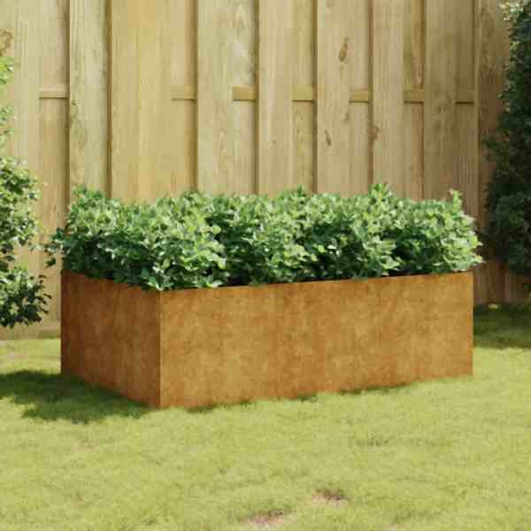 vidaXL Hochbeet 120x80x40 cm Cortenstahl, Rostig, 824532
