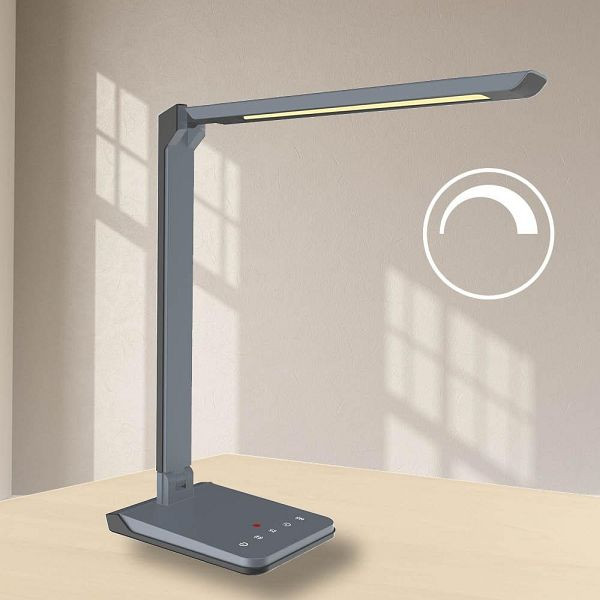 Deskin LED Tischleuchte mit Lichtsensor, mit einschaltbarem Lichtsensor, Standfuß, 360195