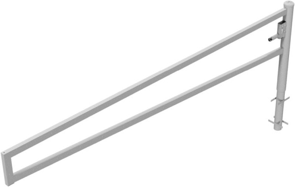 Schake Drehbare Wegesperre, zum Einbetonieren, feuerverzinkt, Gesamtbreite: 3500 mm, mit Profilzylinderschloss, 4013_35Z