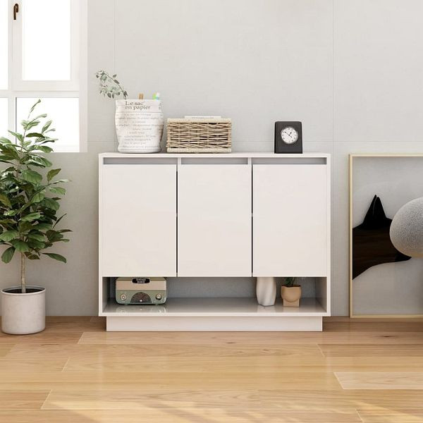 vidaXL Sideboard Weiß 97x31x75 cm Holzwerkstoff, 809530