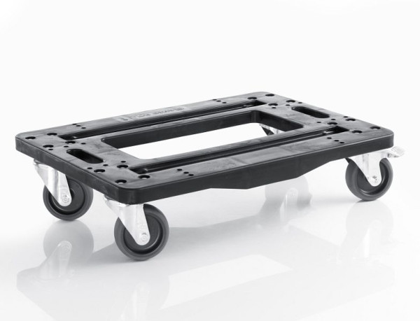 B.PRO ROLLI 125 Transport-Rolli aus Polypropylen mit Kunststoffrollen, 568237