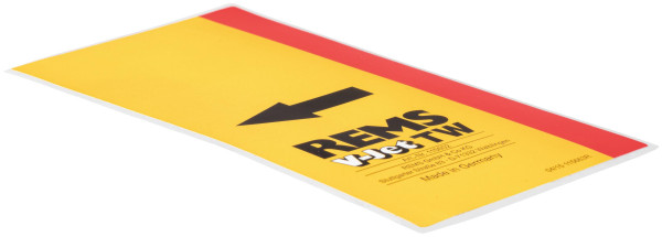REMS Typenschild V-Jet TW, 115663 R, 4039976145213