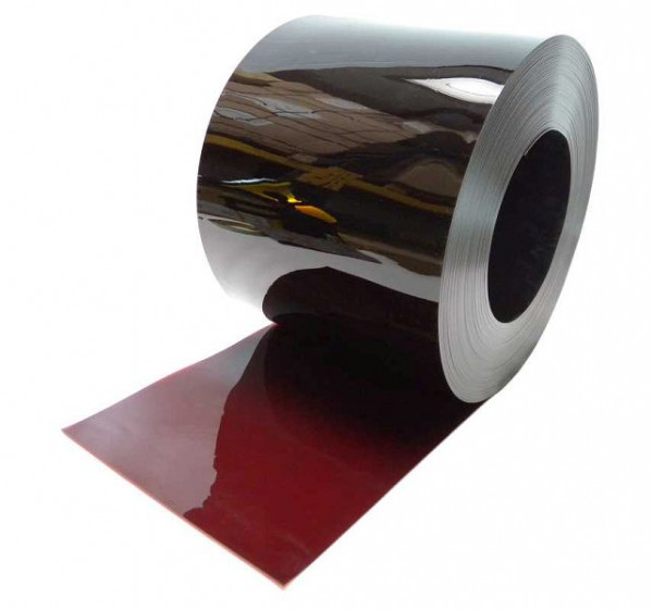 SINOtec TransTac Lamellenstreifen, Rollenware, PVC, 300 x 3 mm, L 50 m, rotbraun T50, VE: 50 lfm, 10000453