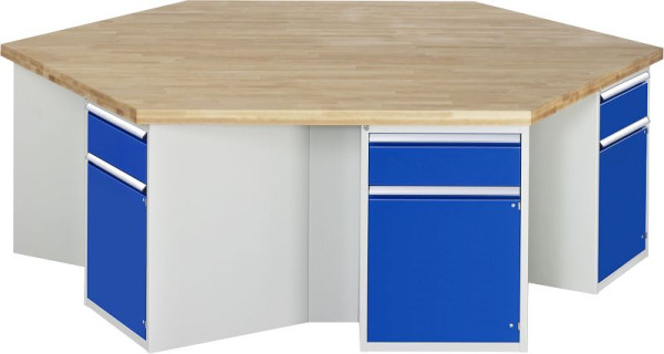 RAU Gruppenwerkbank 4000 - Modell 467, B2700 x T2340 x H900 mm, 03-467-135B5M.11