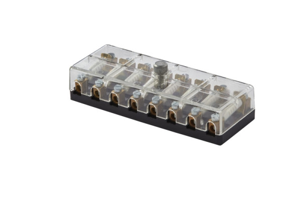 HELLA Sicherungsdose, 8-polig, 8A, glasklar, Stecker: Schraubkontakt, 8JD 002 290-211