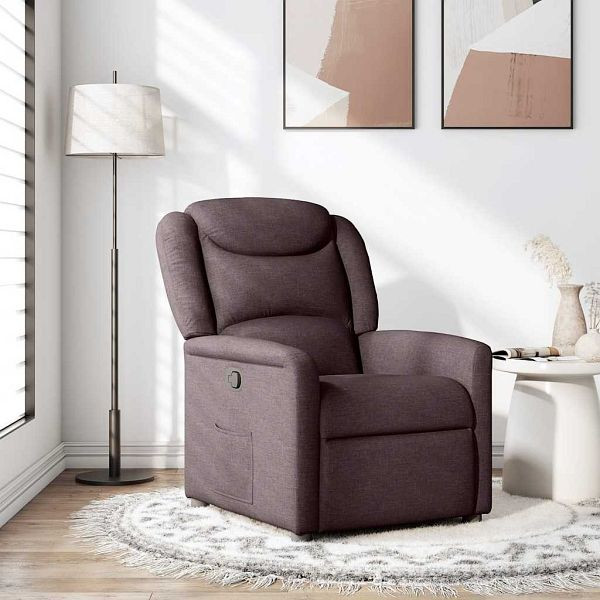 vidaXL Relaxsessel Dunkelbraun Stoff, 4015601, 8721158336071