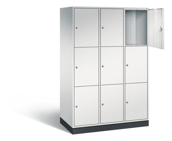 C+P XL-Schließfachschrank Intro, H1950xB1220xT590mm, Farbe: Lichtgrau, 8370-303 S10011