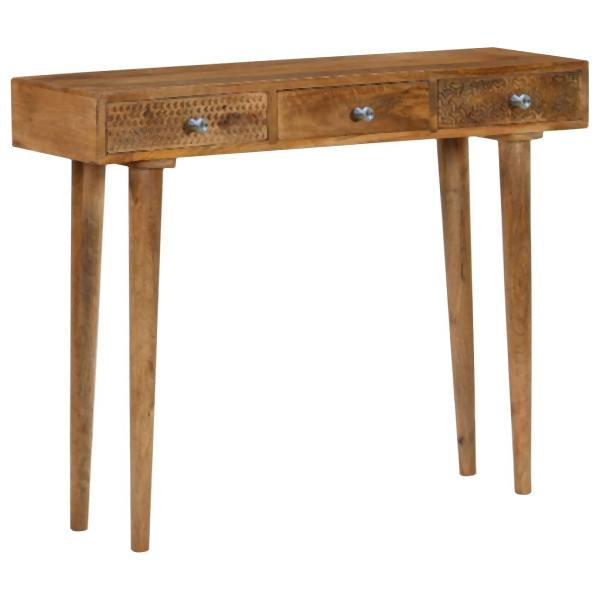 vidaXL Konsolentisch Mangoholz Massiv 102 x 30 x 79 cm, 246976
