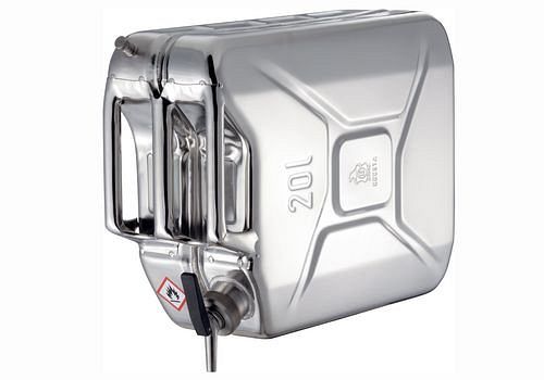 BELVIVERE Edelstahl Ölkanister 15 Liter Mit Zapfhahn - Made In Italy