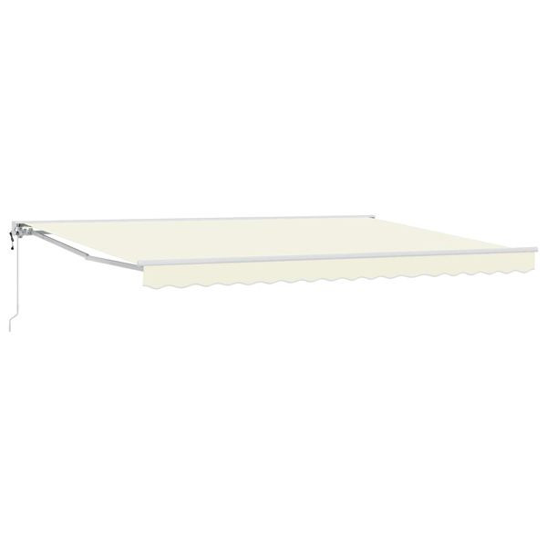 vidaXL Elektrische ausziehbare Markise Creme 4,5 x 3,5 m, 3421048
