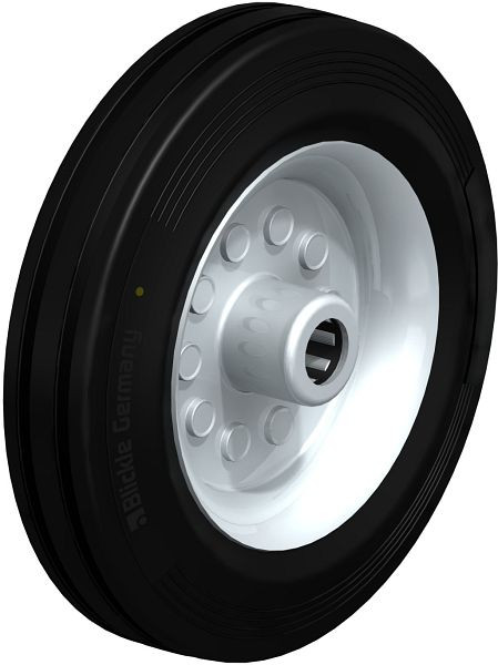 Blickle VE 200/20R-EL Rad aus Vollgummi, Schwarz, 416958