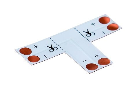 rutec T/Eck-Platine einfarbig 8 mm IP20 Zubehör für VARDAFlex LED-Strips, 70510