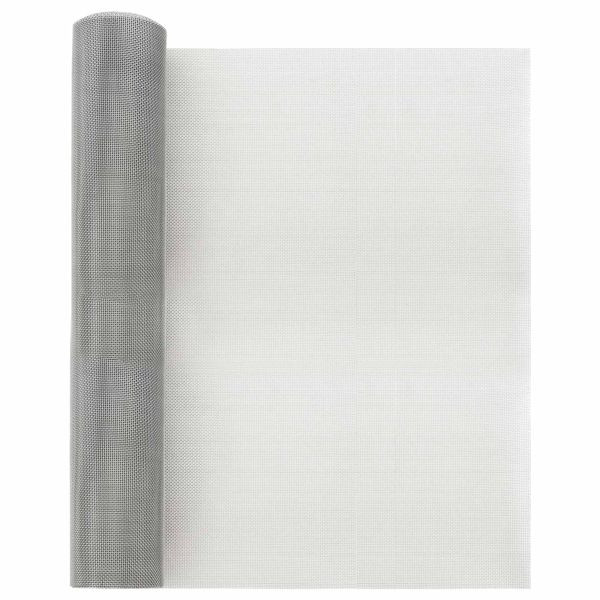 vidaXL Mesh Bildschirm 40 x 2000 cm 20 Mesh Edelstahl 201 Silber, 42039532