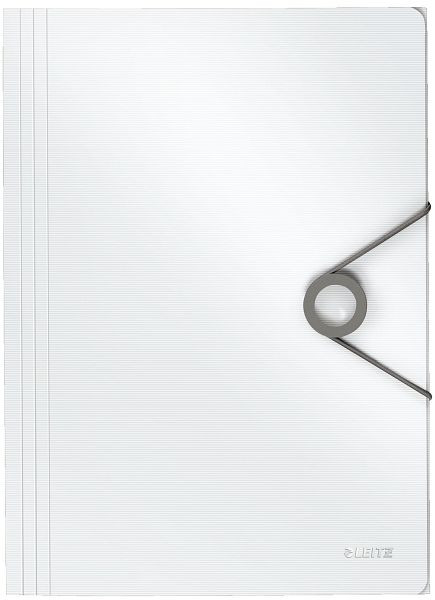 LEITZ 4563 Dreiflügelmappe Solid, A4, PP, weiß, 4563-10-01