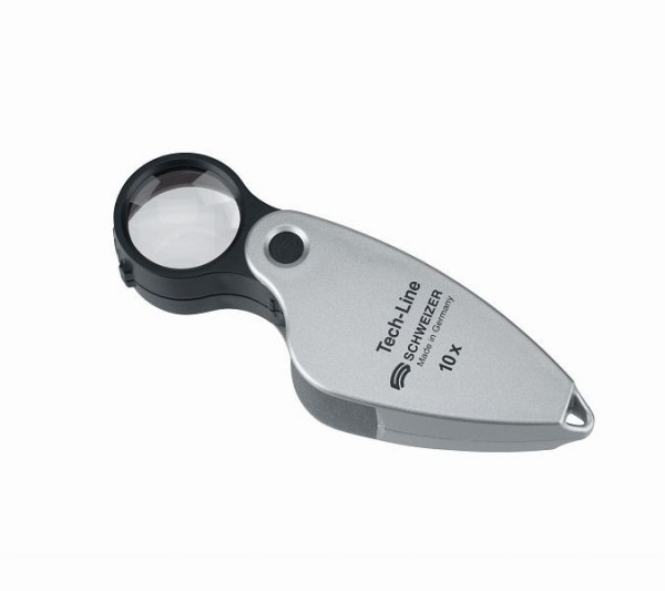 Schweizer Einschlaglupe Tech-Line, 10x/Ø22,8mm, aplanatisch, 09610