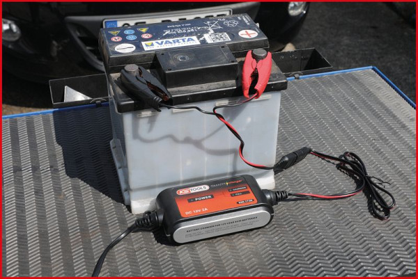 KS Tools SMARTcharger Schnellkontaktkabel mit Krokodilpolklemmen, 550.1730-1
