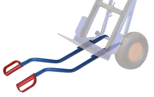 VARIOfit Tragholme für Treppentransport (1 Paar), Länge: 855 mm, RAL 5010 enzianblau, gsk-1156