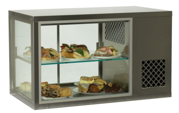 IDEAL AKE Aufsatzkühlvitrine AKV-S 96 BSR R290, für Take-Away Kühlprodukte und Getränkekühlung, steckerfertig, Umluftkühlung, 484358530