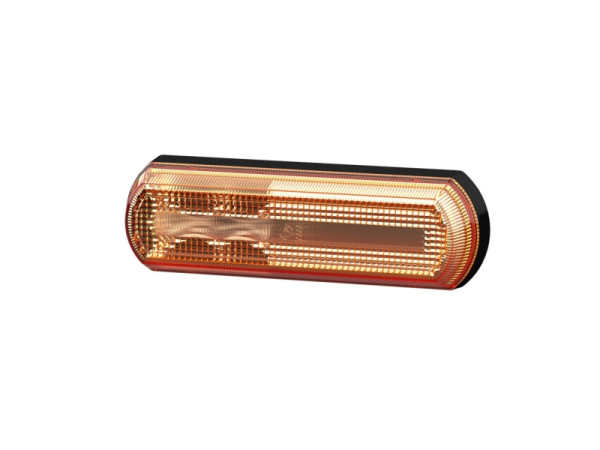 HELLA Zusatzblinkleuchte, Shapeline Tech, LED, 24/12V, geschraubt/Anbau, gelb, LED-Lichtfarbe: gelb, AMP, rechts/seitlicher Anbau/links, 2BM 013 337-081