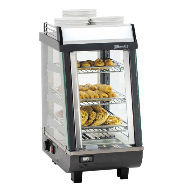 Casselin Beheizte Vitrine 76 L, Rostfreier Stahl, CVC76L