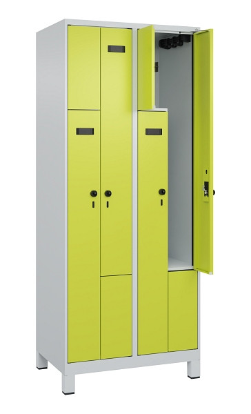 C+P Z-Spind Evolo PLUS, Füße, 4 Fächer, 1950x800x500mm, 7035/0024, 049013-224 S10017