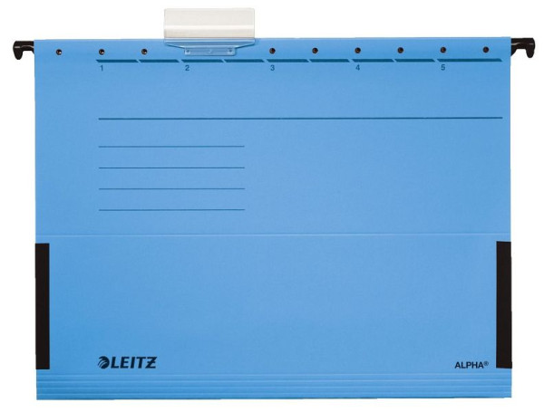 LEITZ 1986 Hängetasche ALPHA®, seitlich mit Fröschen, Pendarec-Karton, blau, 1986-00-35