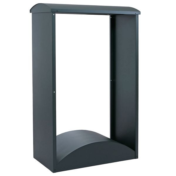 Mendler Brennholzlager HWC-P77, Kamin-/Feuerholzregal Holzlager Holzunterstand Outdoor Metall 160x98x50cm, grün, 199772+199773
