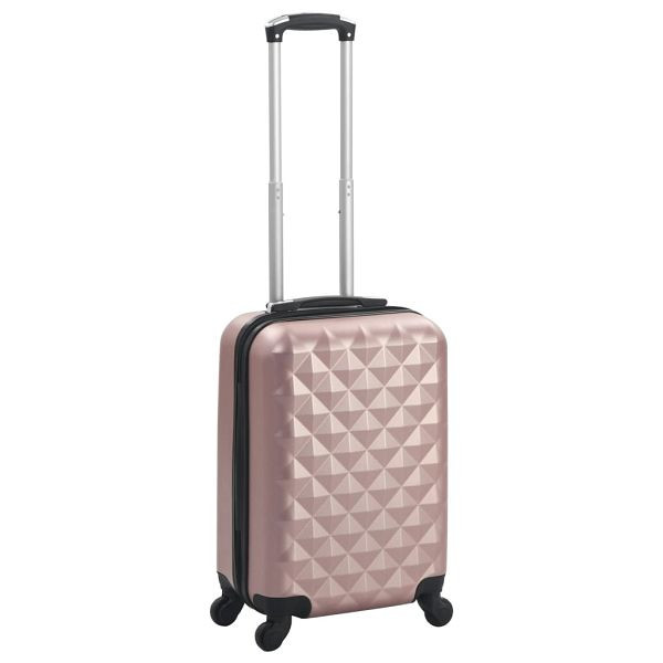 vidaXL Hartschalen-Trolley Roségold ABS, 91893, 8719883562049