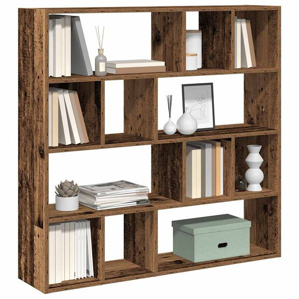 vidaXL Bücherregal/Raumteiler Altholz-Optik 105x24x102 cm, 855830
