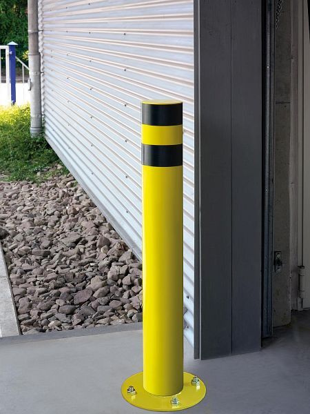 TTS Rammschutz-Poller zum Aufdübeln feuerverzinkt, HxL: 1200 x Ø 159mm, 301202c