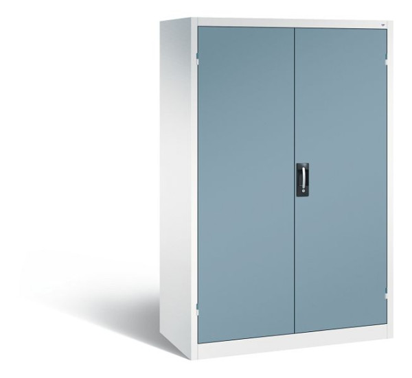 C+P Büro-Drehtürenschrank Acurado, H1950xB1200xT600 mm, Weiß/Horizontblau, 9490-05 S10077