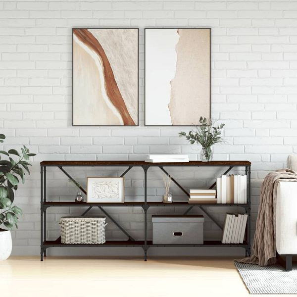 vidaXL Konsolentisch Braun Eichen-Optik 160x30x75 cm Holzwerkstoff, 832852