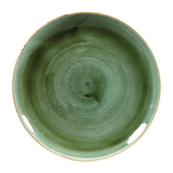 Churchill Stonecast, runde Coupe-Teller, Samphire-Grün, 217 mm, (12 Stück), DF996