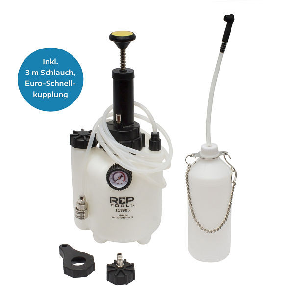 RepTools Bremsenentlüfter mit 1 L Auffangflasche, manuell, XXL-117905