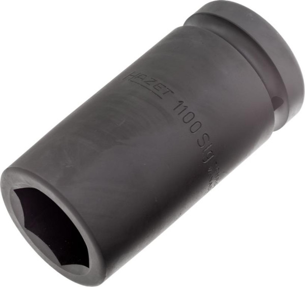 Hazet Schlag-, Maschinenschrauber Steckschlüsseleinsatz, Sechskant, Vierkant hohl 25 mm, Außen-Sechskant Profil, 33 mm, Lange Ausführung, 1100SLG-33