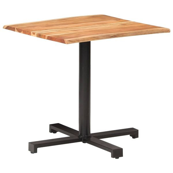 vidaXL Bistrotisch mit Baumkanten 80x80x75 cm Akazie Massivholz, 320301