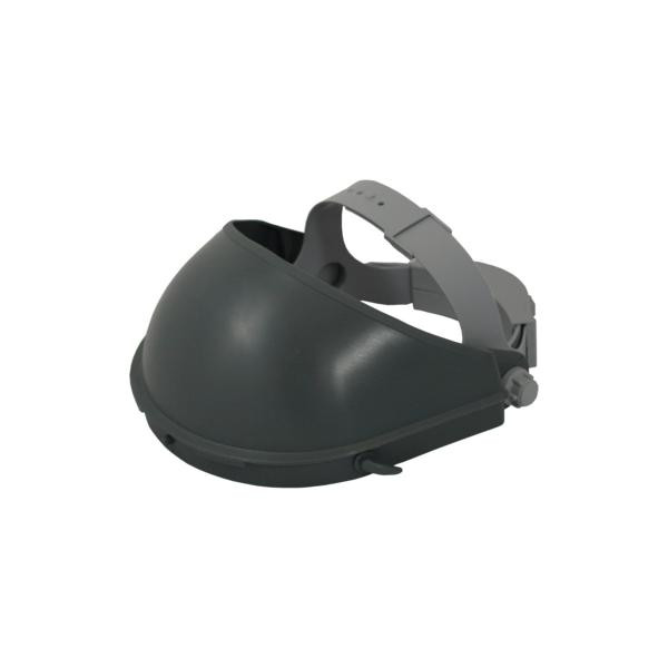 AschuA Kopfhalterung mit Stirnschutz, Aufnahme für kleine Scheiben mit Langloch (entspr. F300), GFKKH200-2