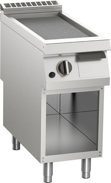 KBS Gas-Grillplatte gerillt aus Edelstahl 10,5 kW mit 1 Heizzone offener Unterbau, 10522441