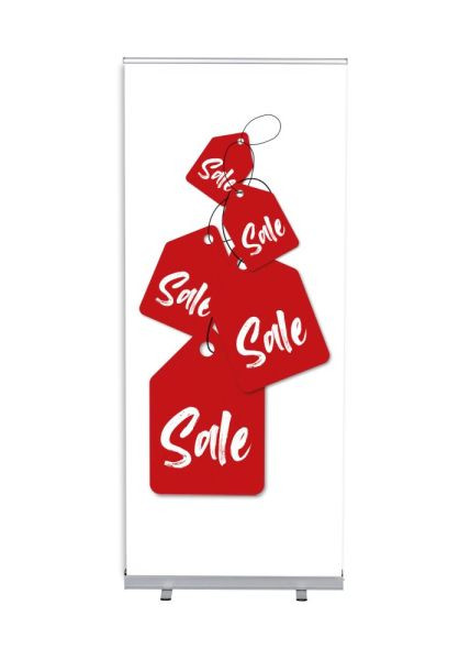Showdown Displays Roll-Banner Budget 85 Komplettset Sale Englisch, RBB085LSFI331