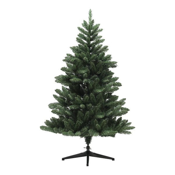 HOMCOM Weihnachtsbaum, Nordmanntanne, naturgetreu, breit & üppig, 150 x Φ100 cm, Grün, 830-851V00GN