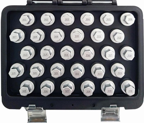 Kunzer Felgenschloss-Schlüssel-Satz Mercedes, 30-teilig, 7FSM30