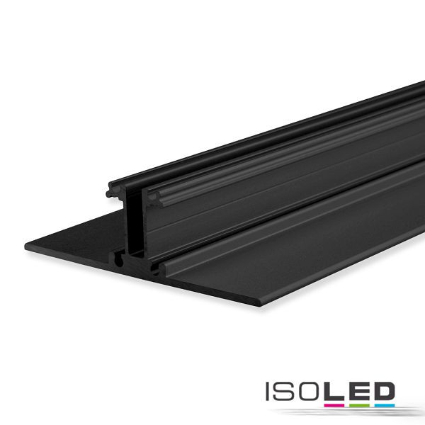 ISOLED LED Leuchtenprofil 2SIDE Aluminium schwarz eloxiert, 200cm, 113608