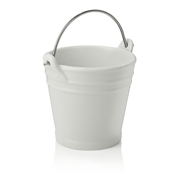 WAS Tischrestebehälter, 450 ml, Ø 10,5 cm, Porzellan, Edelstahl, 4914010