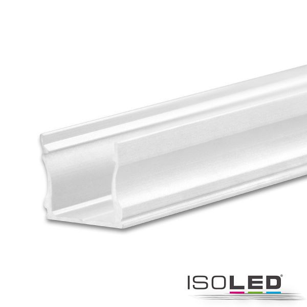 ISOLED LED Aufbauprofil PURE12 S Aluminium weiß RAL9010, 300cm, 115551