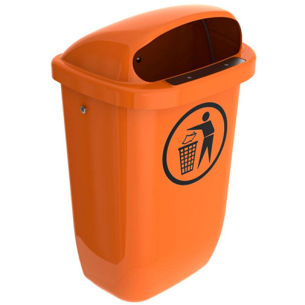 STEIN HGS Abfallbehälter nach DIN PK, orange, 83550.0003