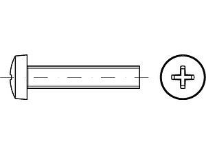 Linsenschrauben DIN 7985 A 2 M 2 x 5 -H A 2 VE=K (200 Stück)