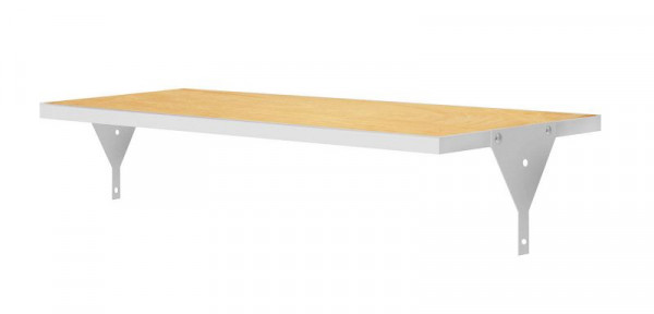 Kappes Auflageboden RAL 7035, 995 x 500 x 30 mm, mit Multiplex-Werkbankplatte, 7070.04.0013